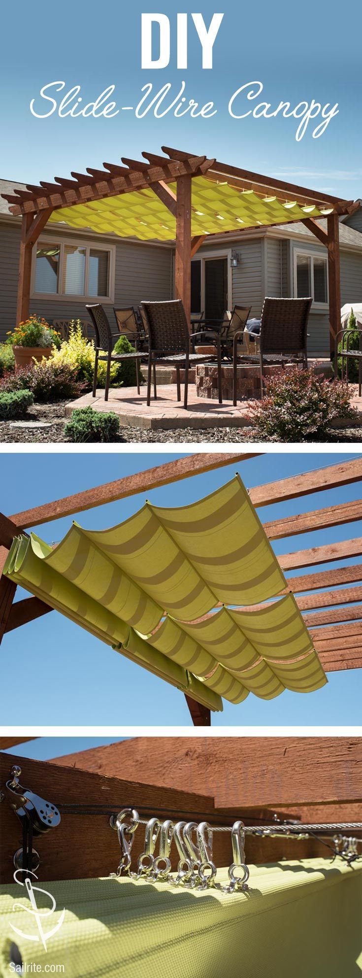 Learn how to make a slide-wire canopy with free how-to video instructions from Sai