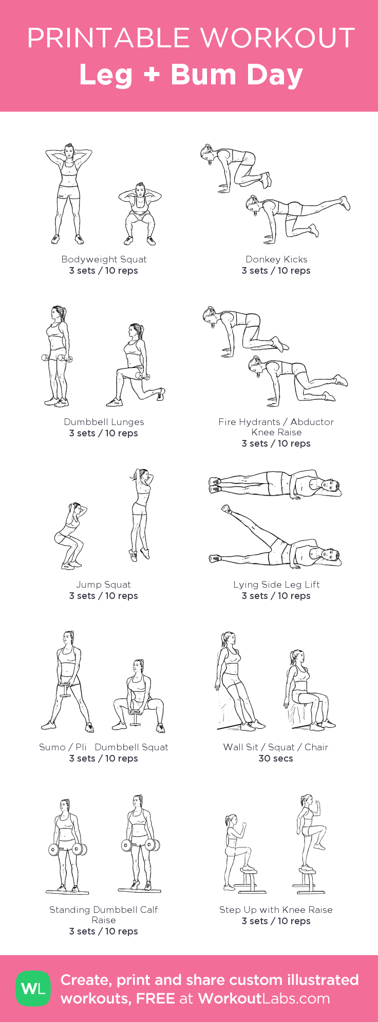 Leg + Bum Day Workout