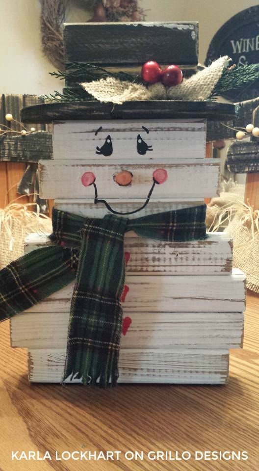 Make a cute spindle snowman!