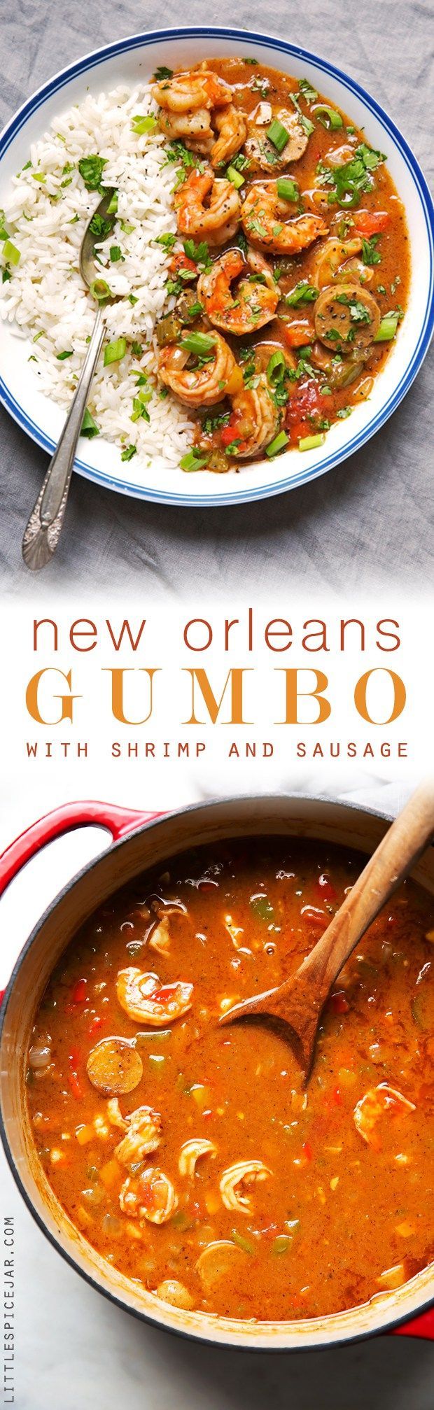 New Orleans Gumbo with Shrimp and Sausage – my take on Gumbo! This recipe makes ev