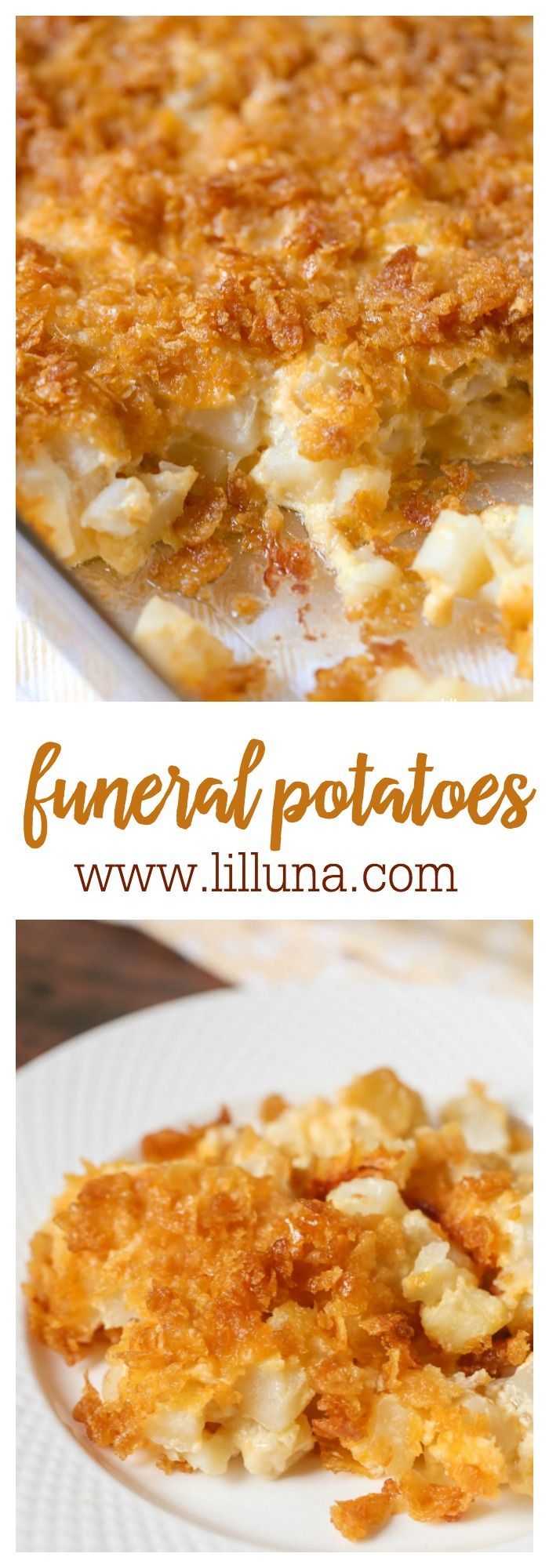Our all-time favorite side dish – Cheesy Potato Casserole aka Funeral Potatoes. In