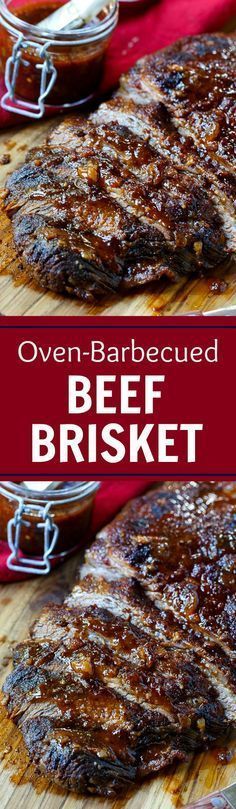 Oven-Barbecued Beef Brisket- so smoky and flavorful, no one will ever believe it w