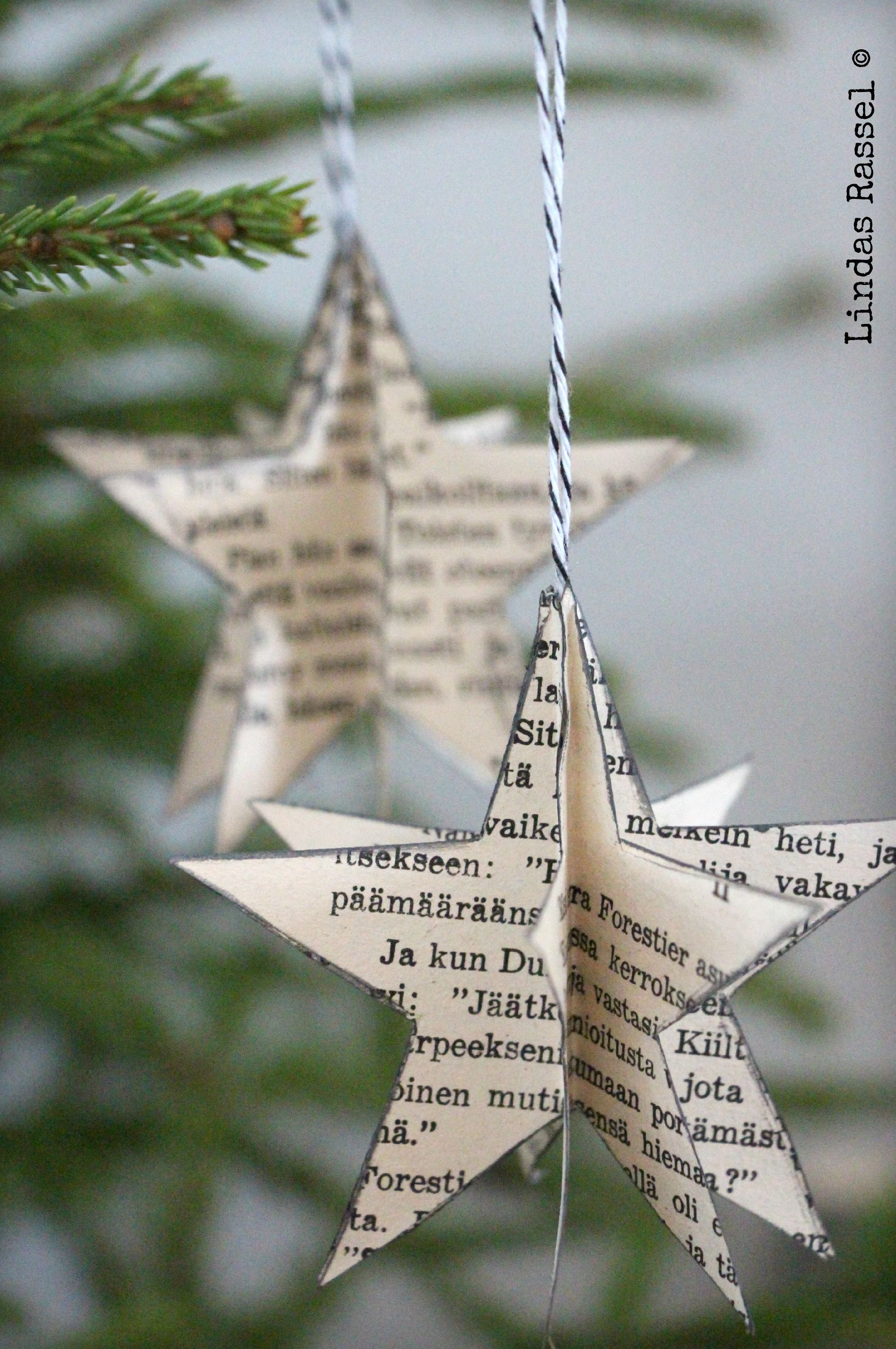 paper stars old books