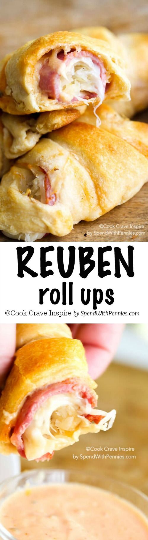 Reuben Roll Ups! All of the deliciousness of a reuben sandwich in an easy to make