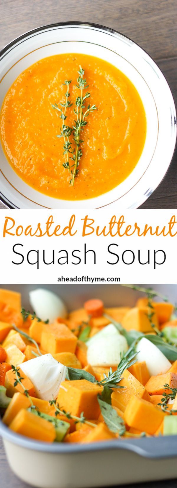 Roasted Butternut Squash Soup: This delicious roasted butternut squash soup sums u