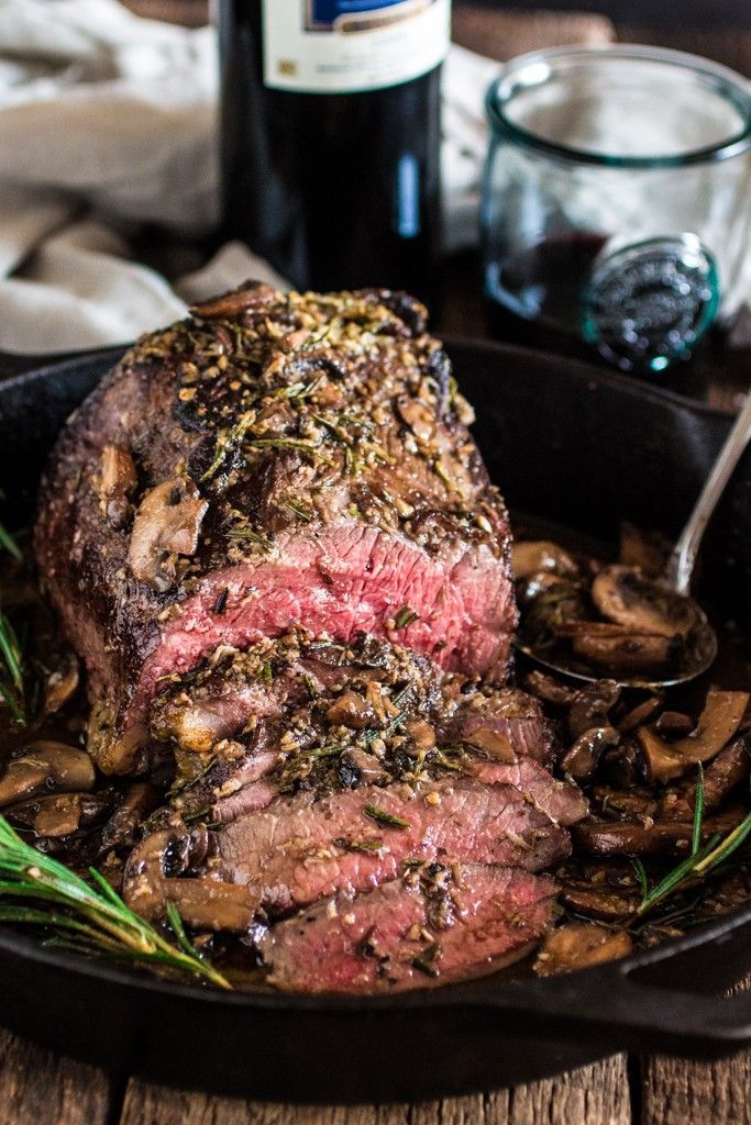 Rosemary & Garlic Roast Beef. The roast did not disappoint! Juicy, garlicky, f