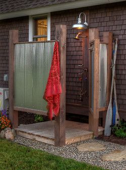 Something like this would be great to have. Near the pool and for after yard work?