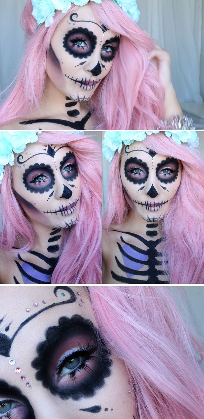 sugar-skull-makeup-tutorial-hiilen-sminkblogg-skonhetsblogg-pink-girly.jpg (700×1