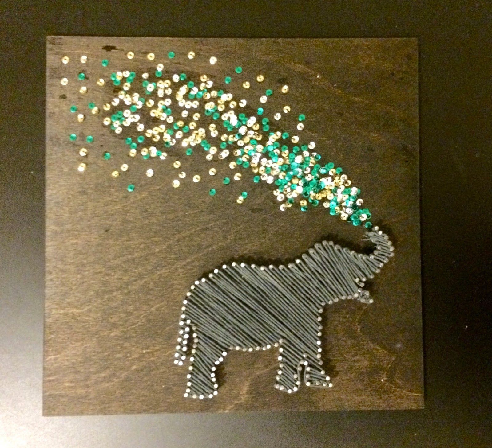 Tackling the string art elephant. The first installment in my blog!