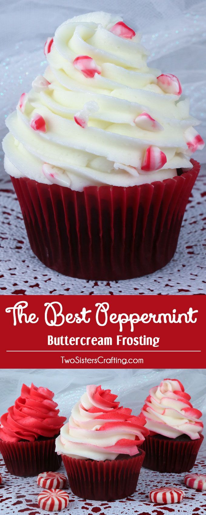 The Best Peppermint Buttercream Frosting. We think it tastes just like a butter mi