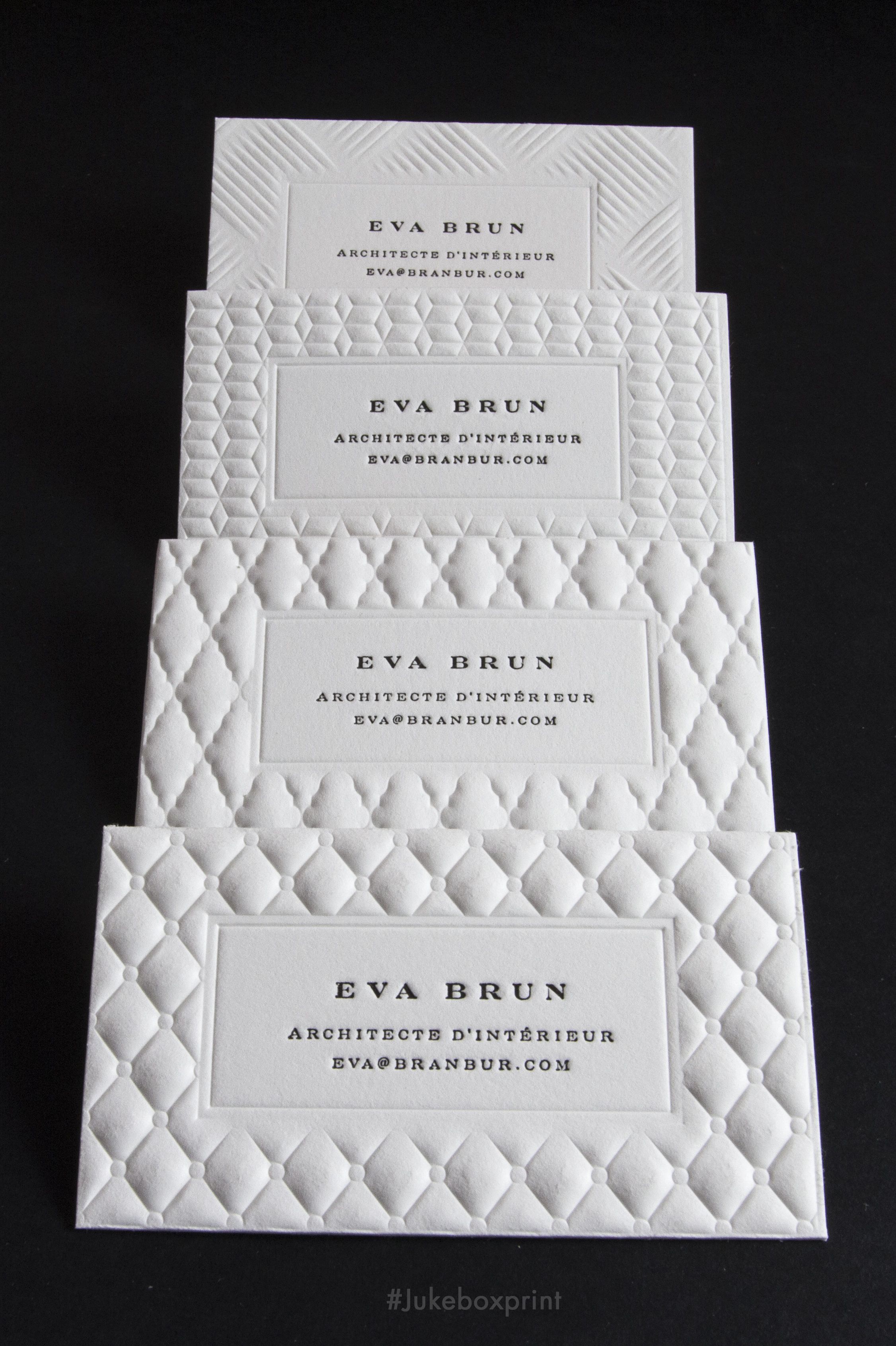 The Luxury of Letterpress and 3D Embossing – Exclusively Offered by Jukebox Print