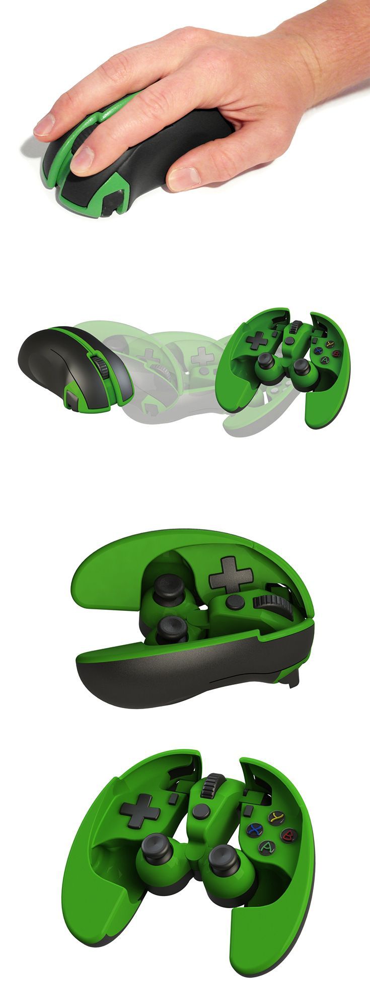 The Scarab Mouse/Gamepad is a mouse that transforms into a fully functio