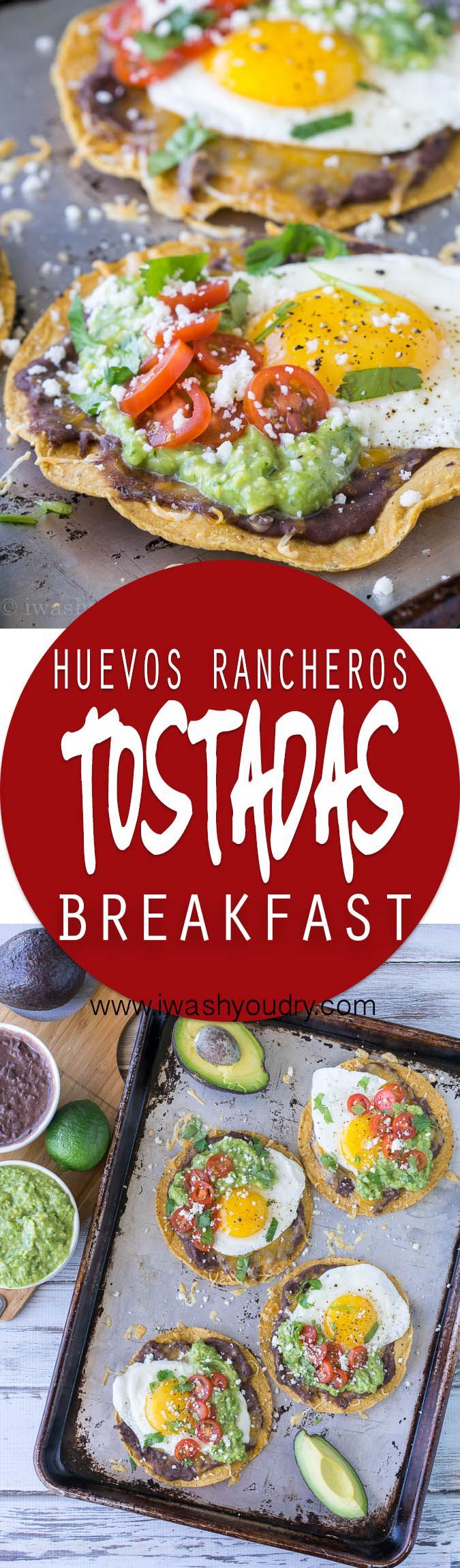 These Huevos Rancheros Tostadas with Avocado Salsa Verde are the ultimate breakfas