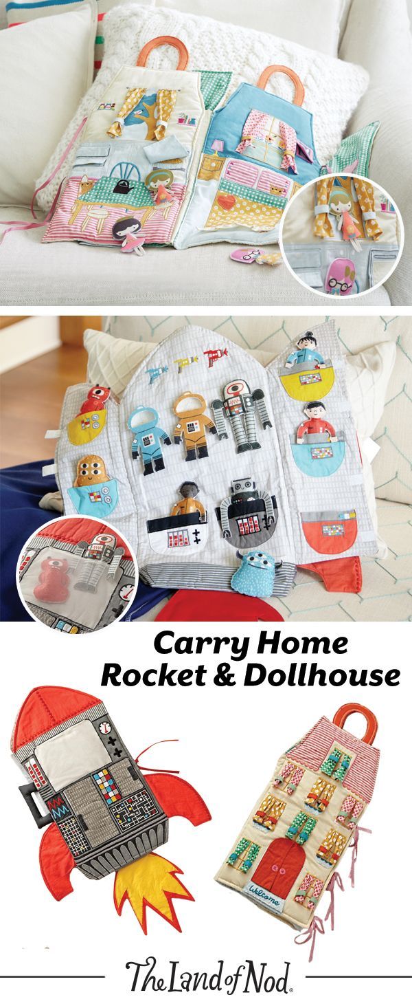 These on-the-go plush dollhouses feature an abundance of endless playtime. Soft, f