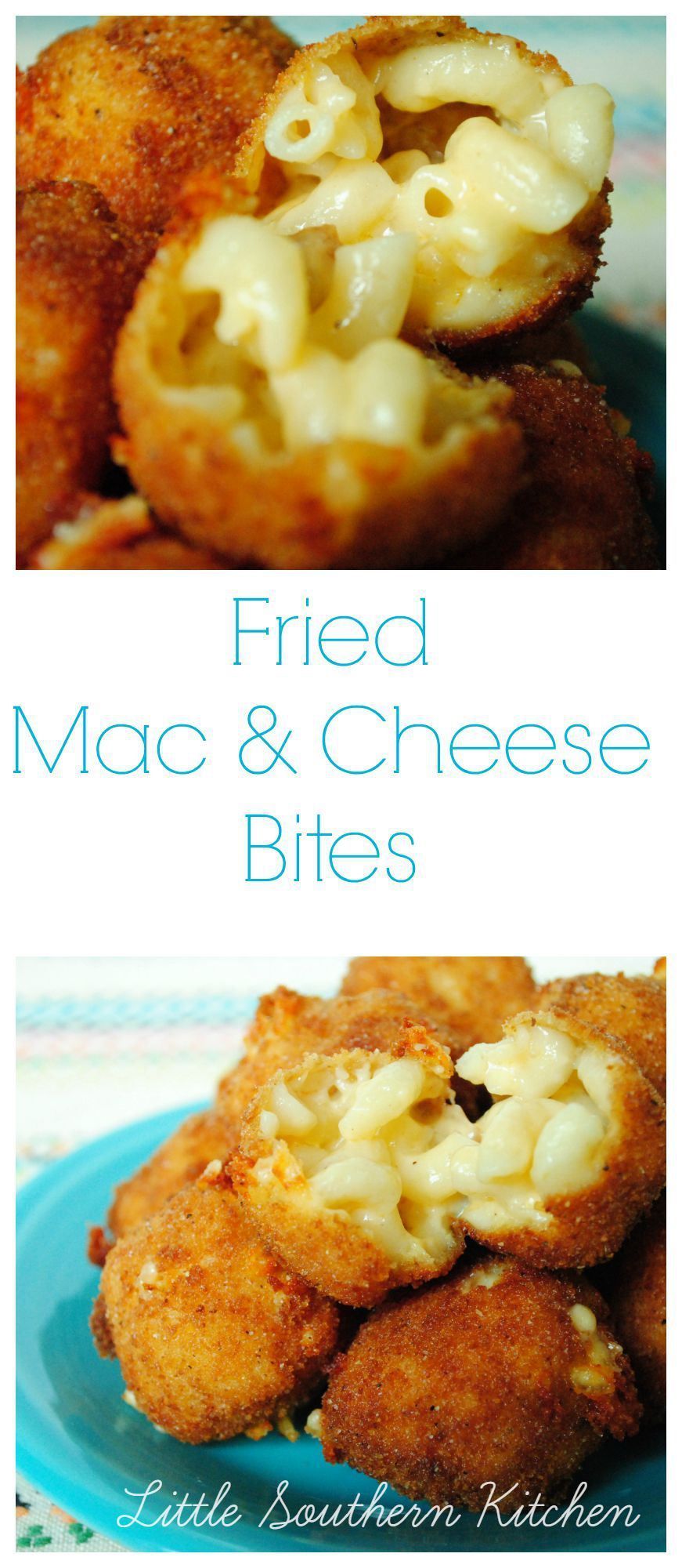 These ooey, gooey Fried Mac and Cheese Bites are the perfect game day recipe!