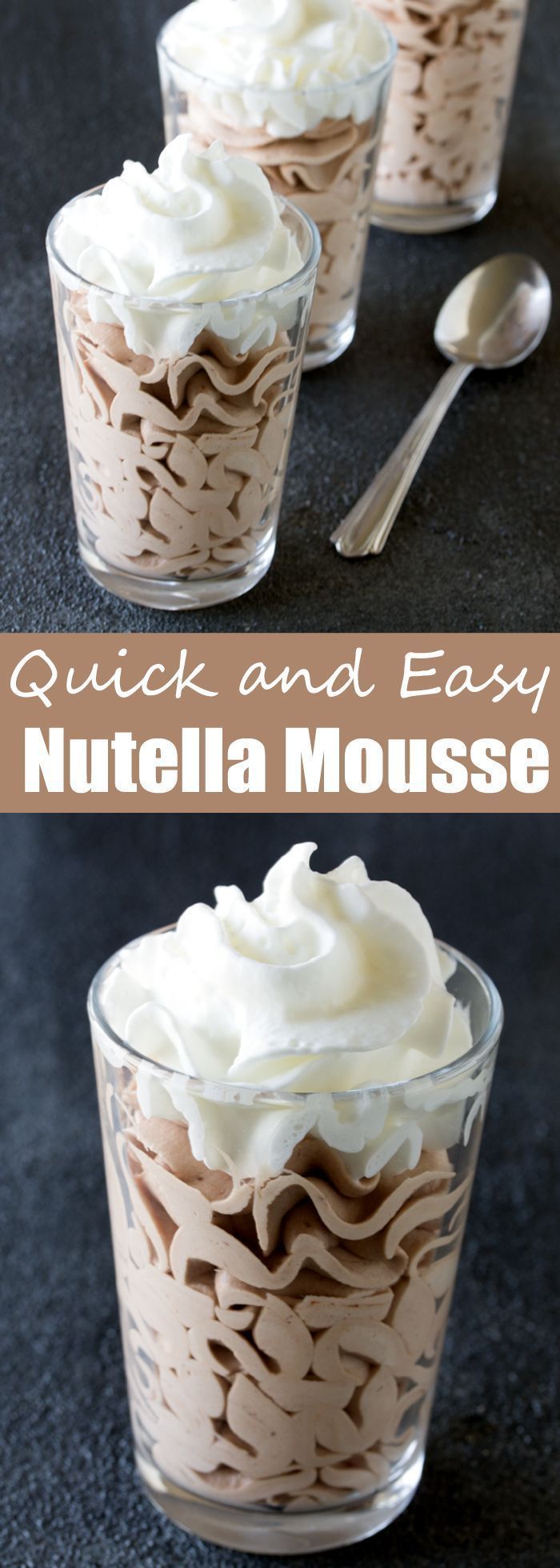 This 3 ingredient dessert will win you over immediately. Nutella Mousse is a quick