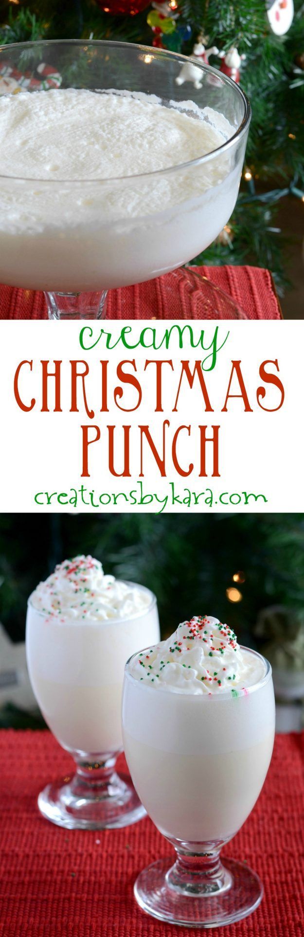 This Creamy Christmas Punch will be a hit at any holiday gathering! It is easy to