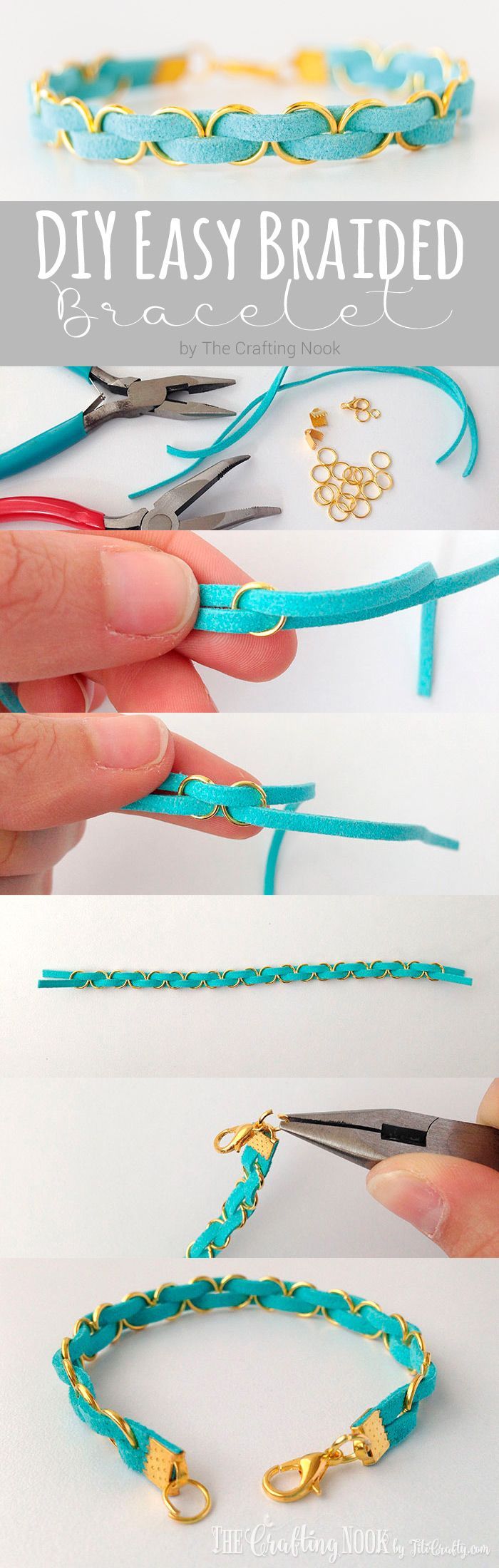 This DIY Easy Braided Bracelet is so much fun to make and the possibilities are en