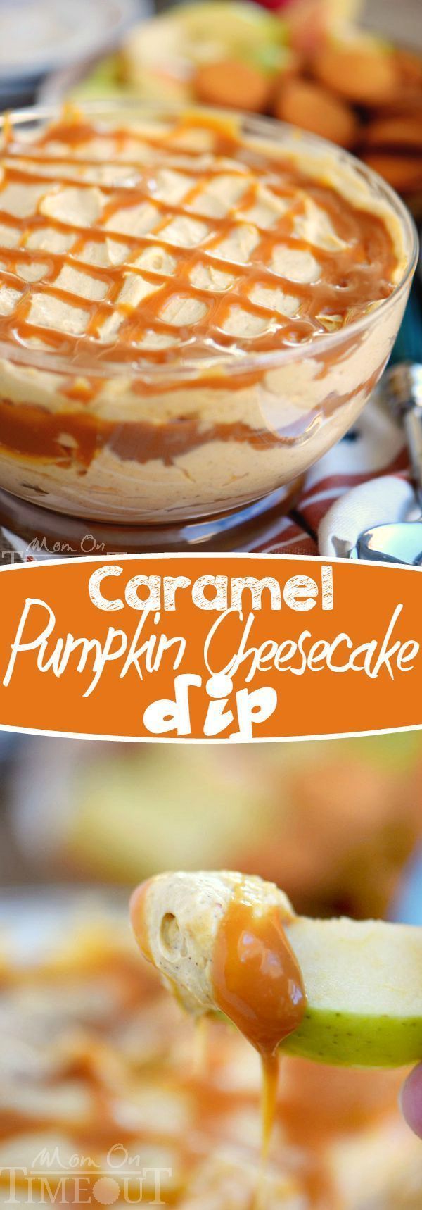 This easy to make, over the top Caramel Pumpkin Cheesecake Dip will have everyone