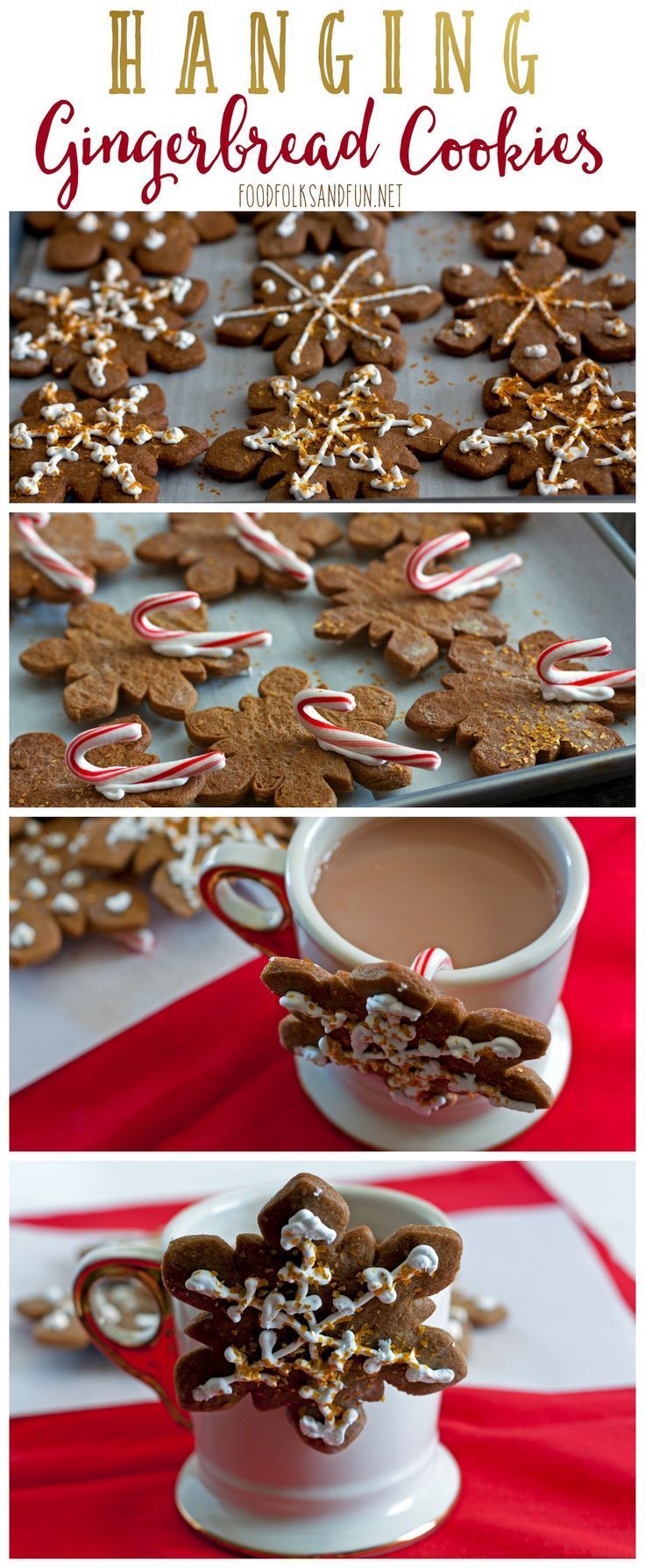 This Hanging Gingerbread Cookie recipe is a unique spin on the classic. Just add a