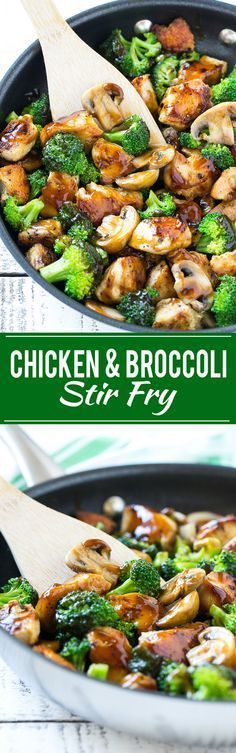 This recipe for chicken and broccoli stir fry is a classic dish of chicken sauteed