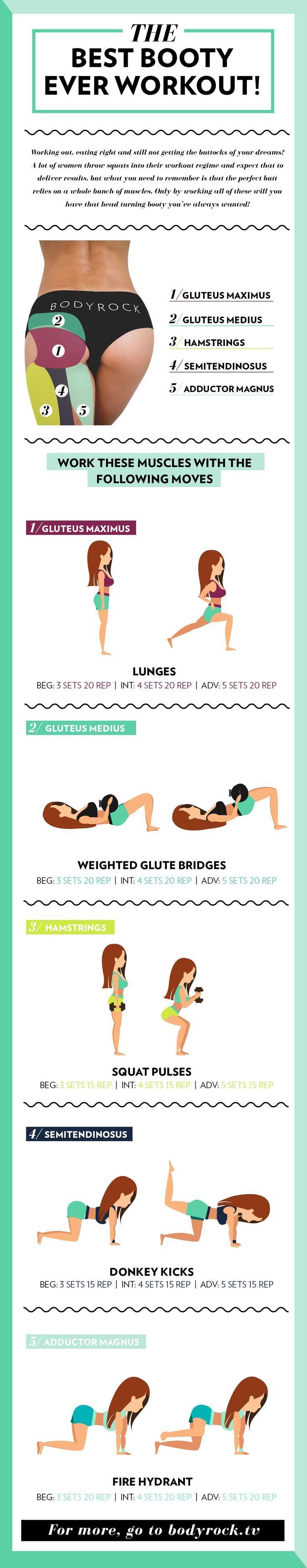 Try this full booty workout, and get the booty of your dreams! For more workouts a