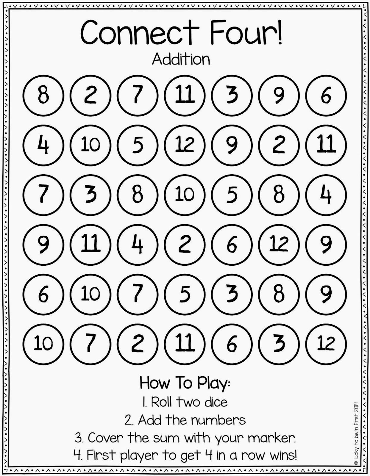 Use this Connect Four game to have students practice their Spanish numbers. They h