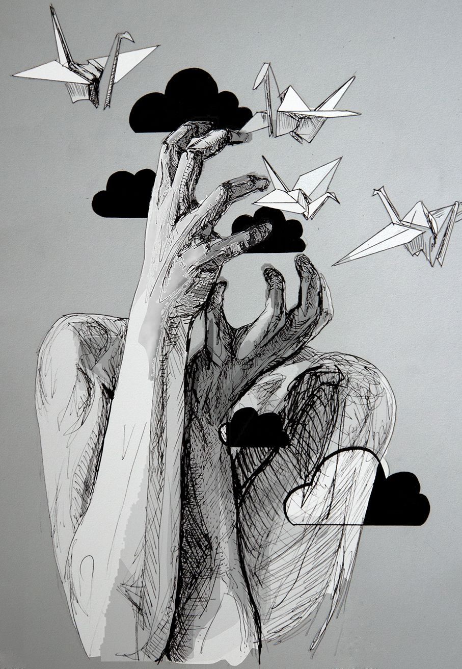 Visit the post for more. Illustration black and white artist drawing dotwork origa