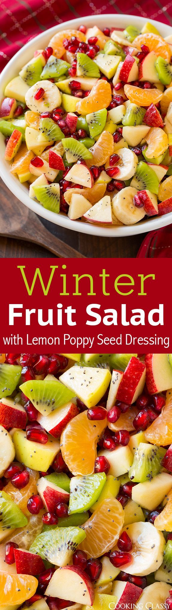 Winter Fruit Salad with Lemon Poppy Seed Dressing – SO GOOD I made it two days in