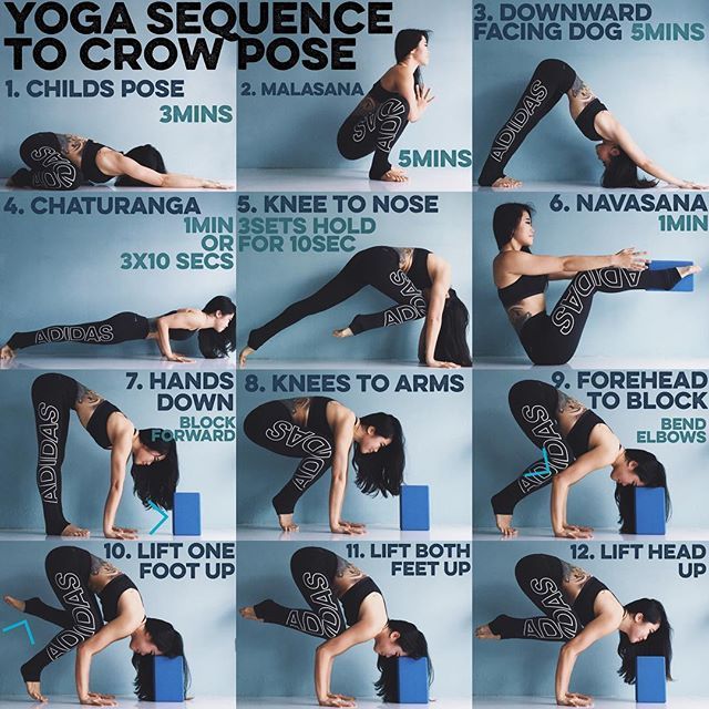 YOGA SEQUENCE TO CROW POSE: When it comes to arm balancing there are 3 factors to