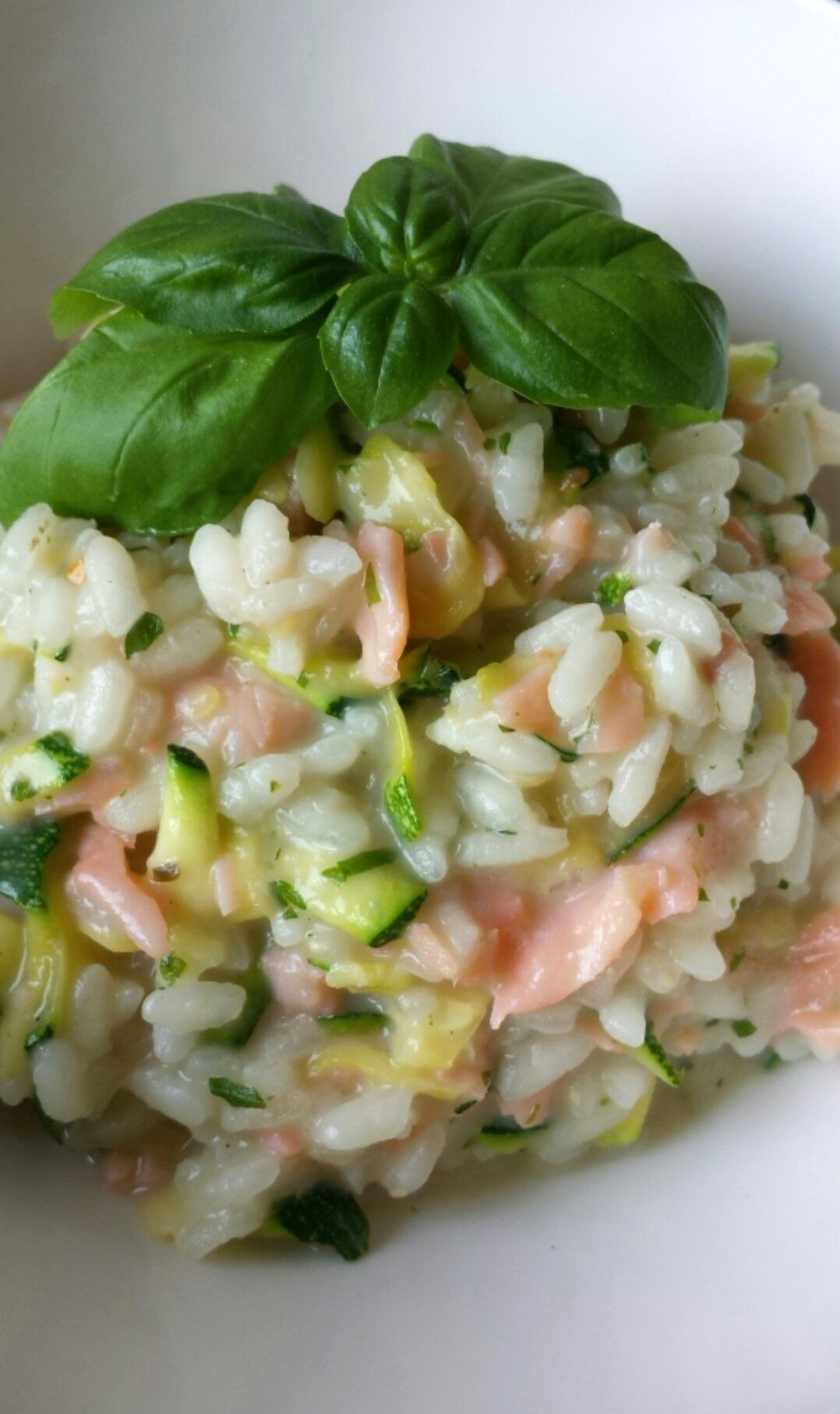 Zucchini-Lachs-Risotto