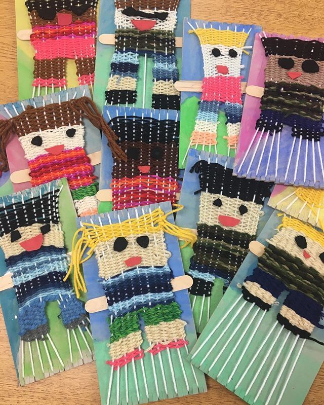 2nd grades woven portrait turned out adorbs but SHEW! It took forever and a d
