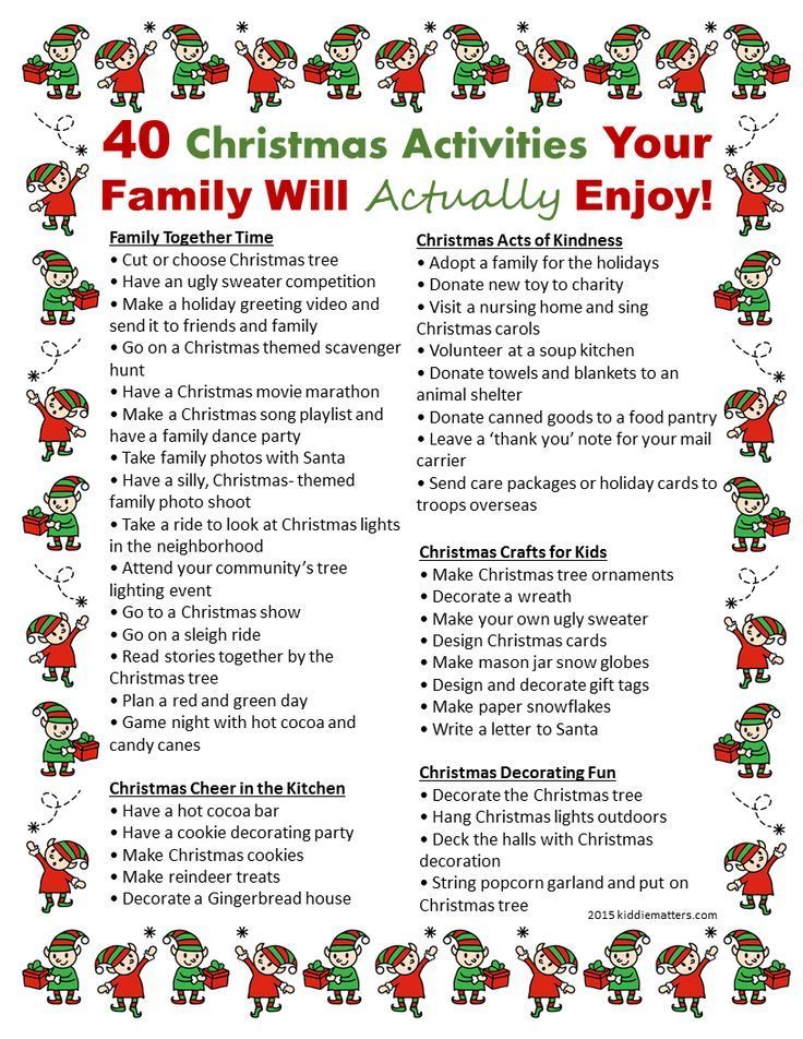 40 Christmas Activities Your Family Will Actually Enjoy