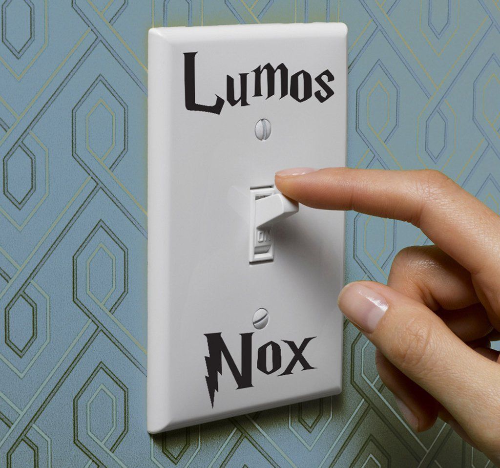 A monochrome decal to decorate your light switch at home. Brilliant and creative d