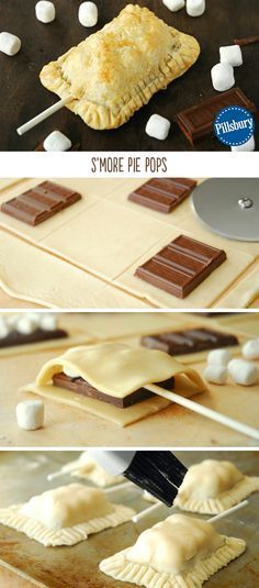 A s’more is a quintessential summer dessert. These Smores Pie Pops captures