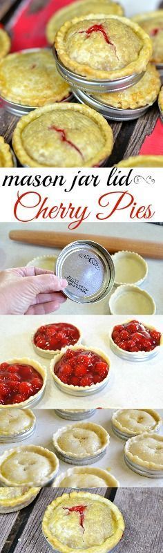 An easy to make fun way to make cherry pies for a party. Full of cherries and cris