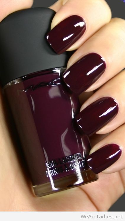 Awesome MAC burgundy nail polish