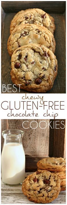 Best Chewy Gluten-Free Chocolate Chip Cookies Recipe- Amazing cookies with chewy e