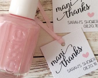 Bridal Shower Nail Polish Favors by RosiesDesignShop on Etsy