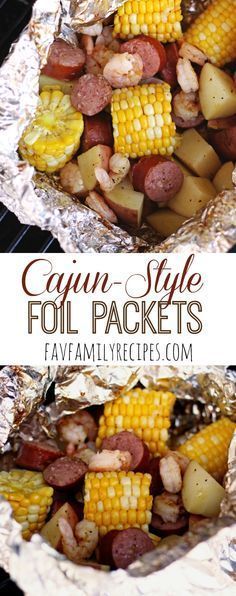 Cajun Grill Foil Packets – These tin foil dinners are SUPER easy and they don