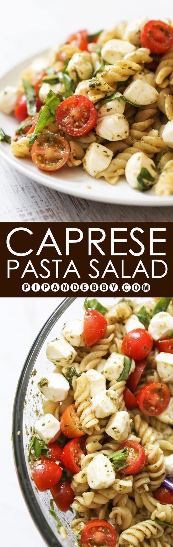Caprese Pasta Salad | This perfect combination of ingredients is great as an appet