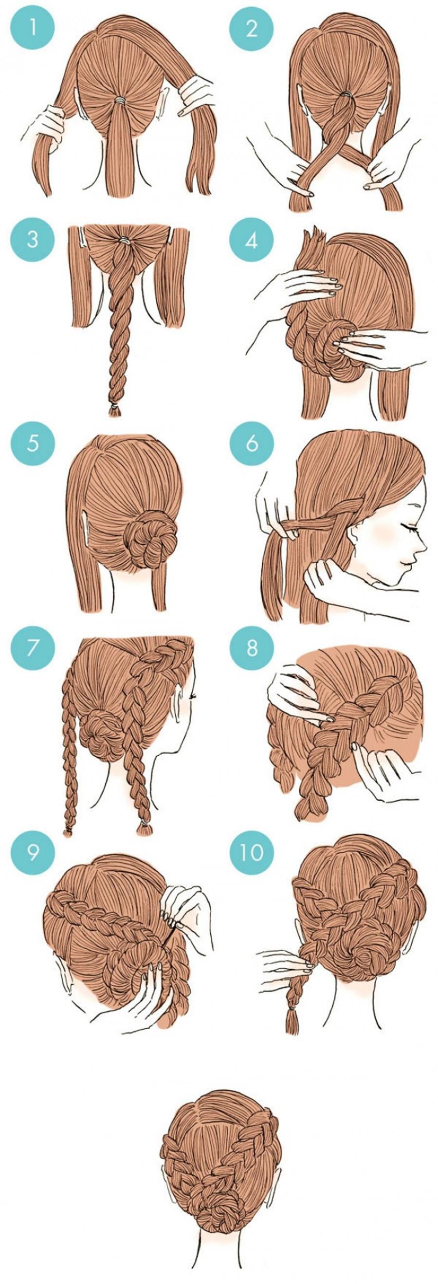 chignon tressé alternatif