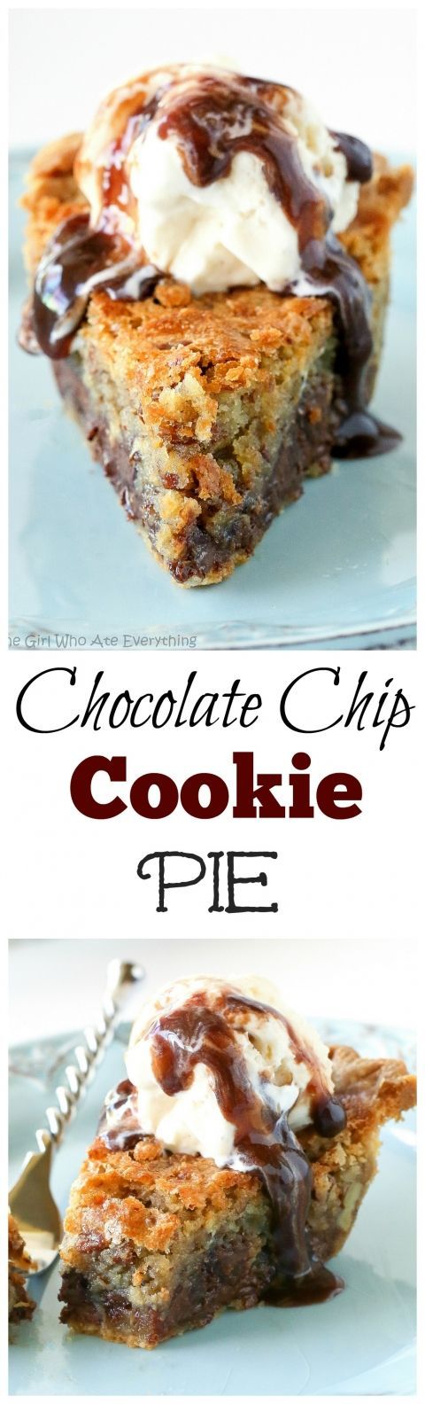 Chocolate Chip Pie – one of our favorite pies ever. Basically a chocolate chip coo