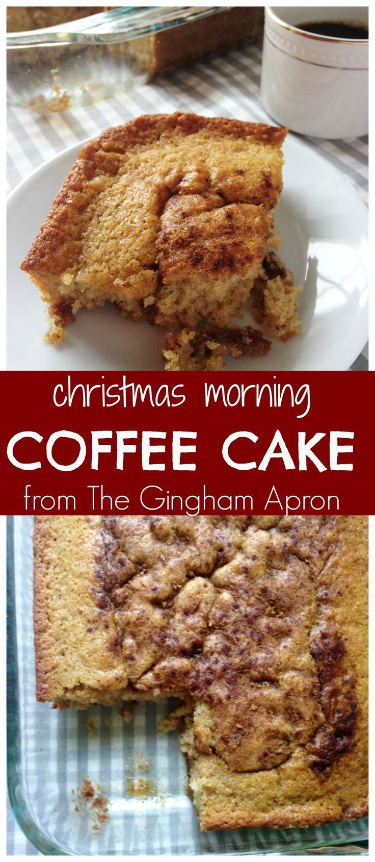 Christmas Morning Coffee Cake: Assemble this way in advance, and then just pop it