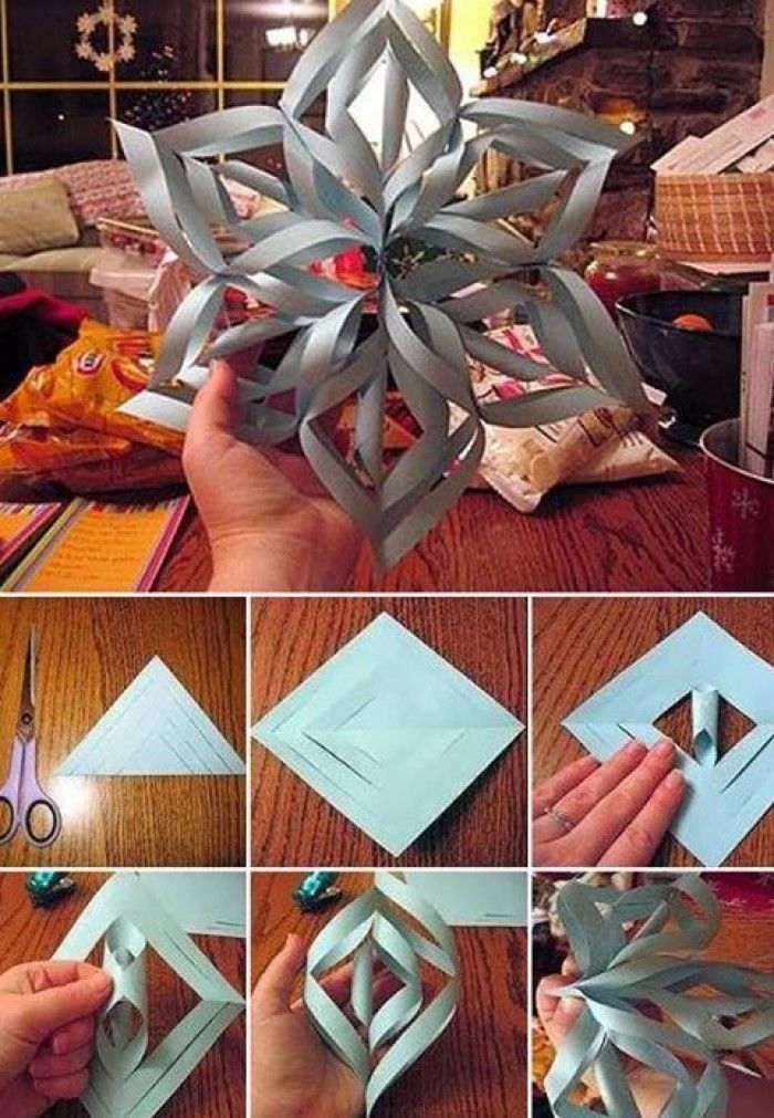 Christmas Paper Snowflake diy crafts christmas easy crafts diy ideas christmas…