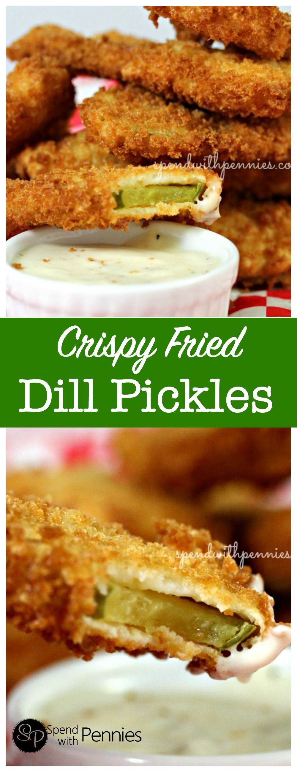 Crispy Deep Fried Pickles!!  If youve never tried these, they have to go on y