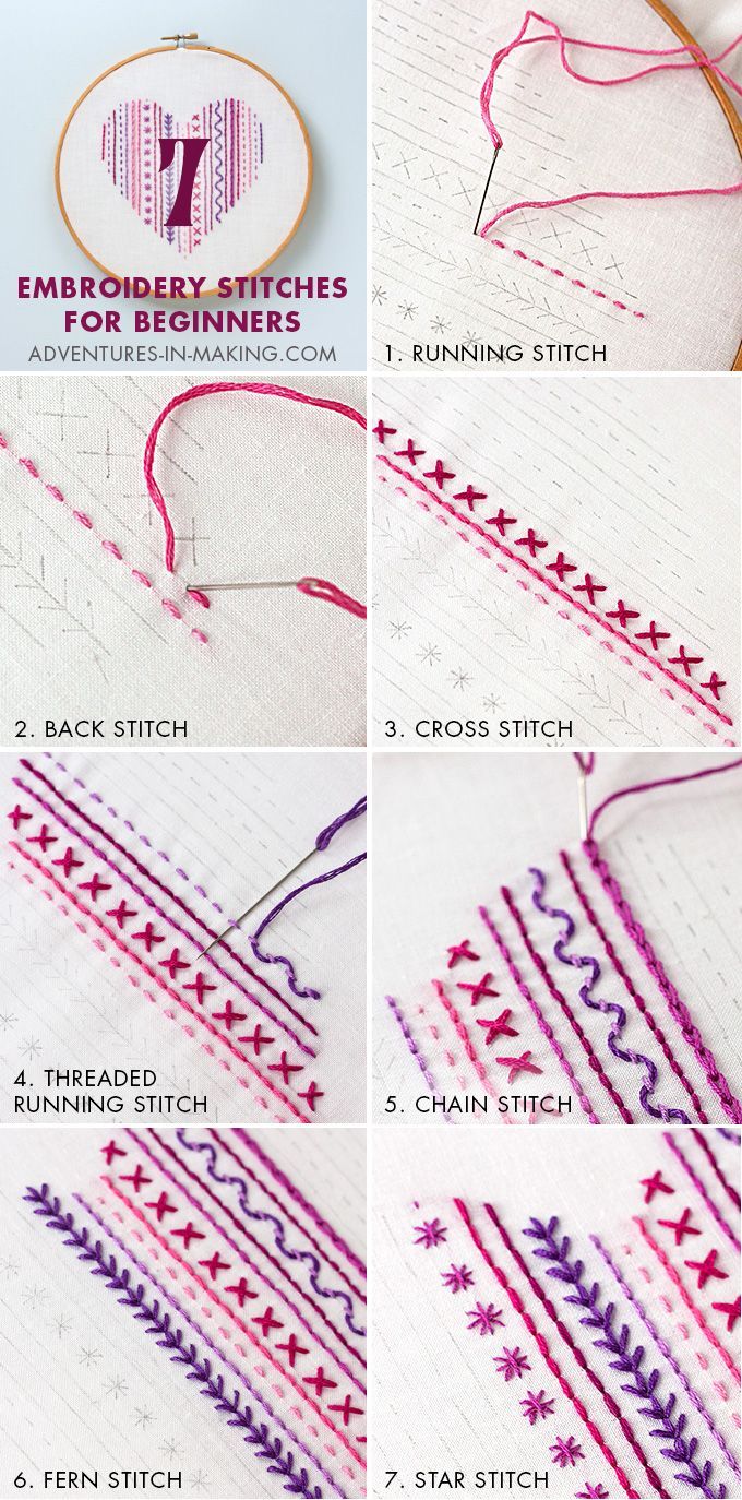 DIY: Heart Embroidery Sampler (For Beginners) | DIY Fun Tips