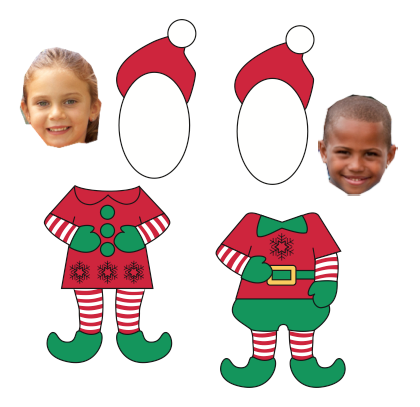 free download (elf outline) Great kick off for writing about being an elf!