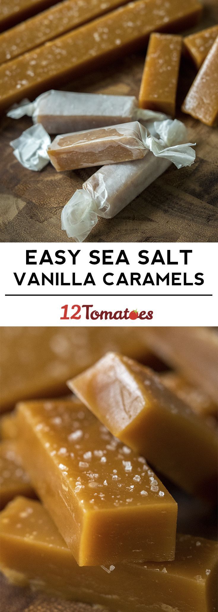 Homemade Sea Salt Vanilla Caramels ~ Be careful: you will not be able to stop eati