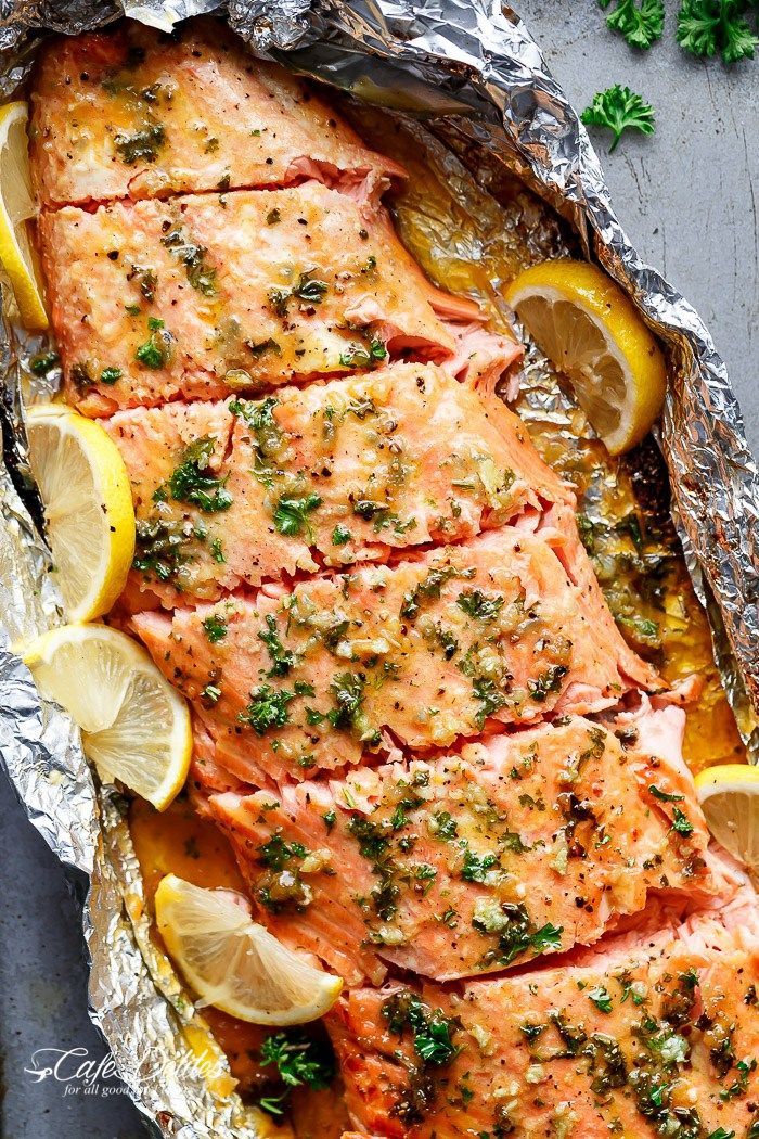 Honey Garlic Butter Salmon In Foil in under 20 minutes, then broiled (or grilled)